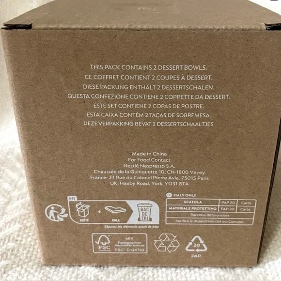 Nespresso Barista Collection Dessert Bowls - NIB - Picture 7 of 7